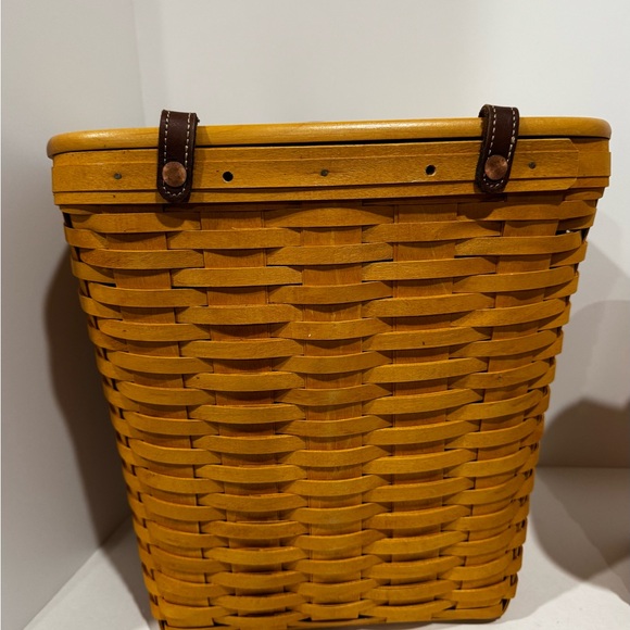 Longaberger Maple Wood Lidded Basket Set New - Picture 12 of 14